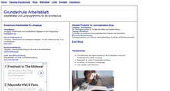 Desktop Screenshot of grundschule-arbeitsblatt.de
